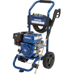 Powerhorse Gas Cold Water Pressure Washer, 3400 PSI, 2.7 GPM, Maintenance-Free Axial Pump, Steel Tube Frame