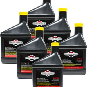 Briggs and Stratton 100005 SAE 30W Engine Oil 18oz (Pack of 6)