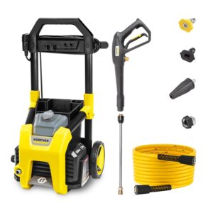 Kärcher Pressure Washer K1800PS, CETA Certified, 3 Spray Nozzles, Detergent Tank, for Cars, Driveways, Siding, Patios, 1.2 GPM