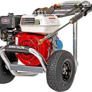 Simpson Cleaning 3400 PSI Gas Pressure Washer, 2.5 GPM Power Washer for Commercial Use, Honda GX200 Engine, 25-Foot Hose, Aluminum Series, 49-State (ALH3228-S)