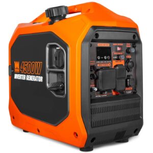 WEN 4500-Watt Inverter Generator, RV-Ready, Quiet, Portable, and Lightweight with Fuel Shut Off (56432i)