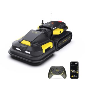YARBO Robot Lawn Mower with Modular Design for Large Yard up to 6 Acres, Remote Control Robotic Lawnmower with 1.2"-4.0" Cutting Height, 70% Slopes, AI Vision & RTK for...