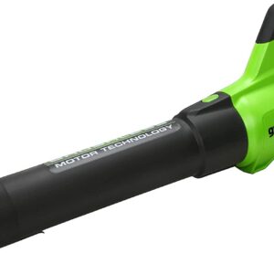 Greenworks 40V (130 MPH / 550 CFM / 75+ Compatible Tools) Cordless Brushless Axial Leaf Blower, Tool Only