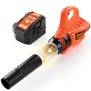 Mighty Force Kids Leaf Blower, Kids Gardening Set with Realistic Sounds, Lights and Wind, Outdoor Toys for Toddlers 3-5, Role Play Toys, Toddler Birthday Gift