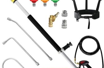 janz 24 FT Telescoping Pressure Washer Wand: Ladder-Free Reach — With Noticeable Kickback